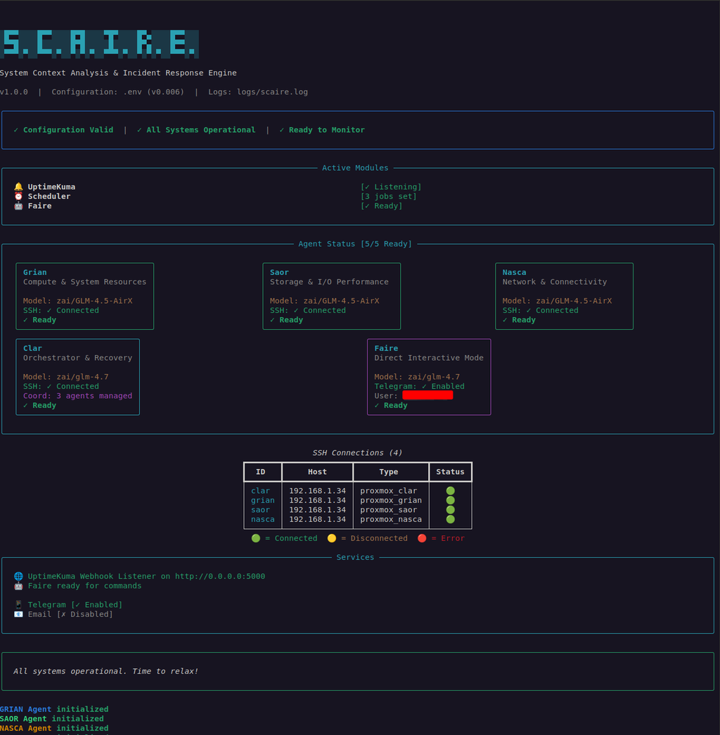 S.C.A.I.R.E Terminal CLI